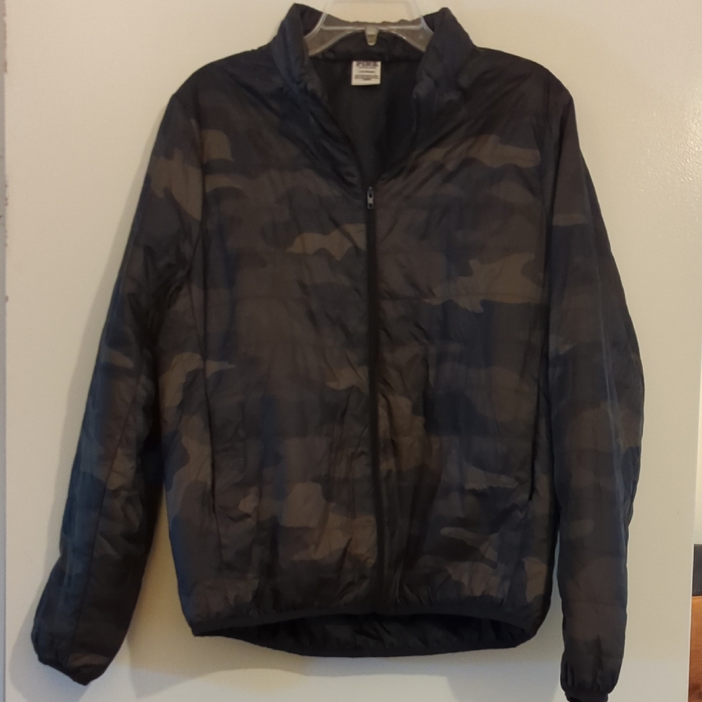 Victoria's Secret Black and Gray Camo Jacket